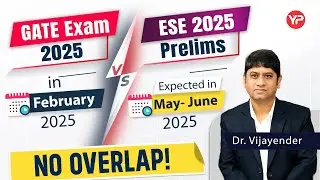 No Dates overlapping between GATE 2025 and ESE 2025 #ese #gate2025 #esepreparation