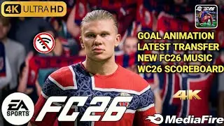 FIFA 16 MOBILE MOD FC26 ANDROID OFFLINE GOAL ANIMATION SAVE CAREER NEW TRANSFERS FULL KITS 26/27 
