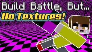 Minecraft Build Battle, But ALL TEXTURES ARE GONE!
