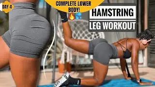 Best HAMSTRING/CALVES/LEG WORKOUT At Home, No Equipments~FIT IN 20 DAYS | #4🍂
