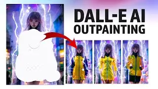 DALL-E AI Outpainting Content/Prompt Aware Fill - Continuing/Correcting beyond the Original