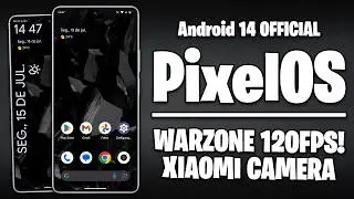 ROM PixelOS com ANDROID 14 rodando COD WARZONE em 120FPS! | POCO F5, POCO F6 e VÁRIOS SMARTPHONES!