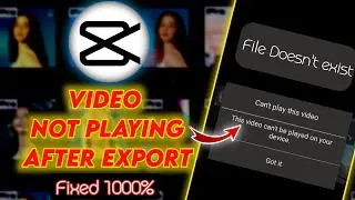Capcut video gallery main play nahi horahi solved ✅
