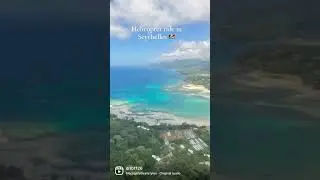 Helicopter ride over Seychelles #shorts #seychelles #seychellesisland #helicopterride
