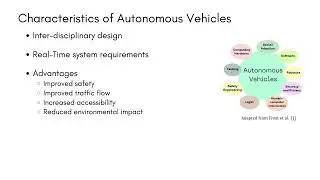 General Architecture of Autonomous Vehicles: Introduction 1.1