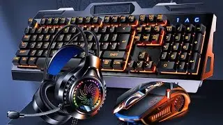 Unboxing Setup RGB GamingKeyboard and Colorful Mouse Combo,USB Wired LED Backlight