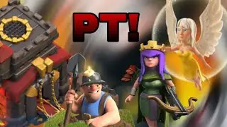 Ataque para CV 10 War/Push [Queen-Walk + Mineiros] | Clash Of Clans