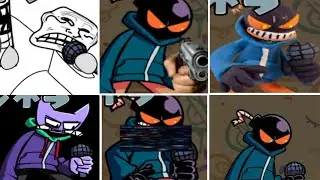 Lo fight but every other turn a Different Skin Mod is Used