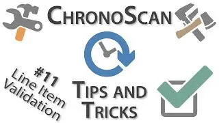 Line Item Validation Tutorial on ChronoScan