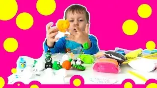 Распаковка посылки из Китая с детским пластилином. Видео для детей.
