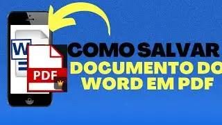 Como salvar documento do WORD em PDF no celular