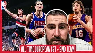 🇱🇹 JONAS VALANCIUNAS picks his ALL-TIME NBA EUROPEAN TEAM ft. Arvydas Sabonis, Pau Gasol AND MORE 👀