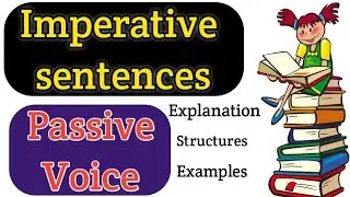 Imperative sentence passive voice | Passive voice | how to change imperative sentence into passive