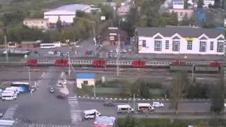 ДТП на переезде Щербинка (26.08.2013)