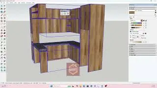 Cách ốp map và xoay vân gỗ nhanh trong SketchUp