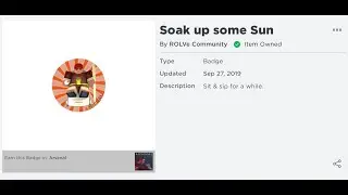 How to get the Soak up some Sun badge in Arsenal (no emote needed)