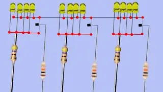12pcs LED electronic circuit