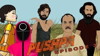 Pushpa episode 3 animation video || squid game || cartoon animation