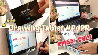 Online Class | Drawing Tablet Huion H420 | Unboxing & Install