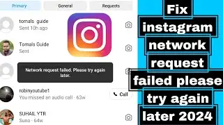 Fix instagram network request failed please try again later 2024 | Instagram network error problem