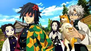 The Hashira visit a Dog Cafe! (demon slayer vr)