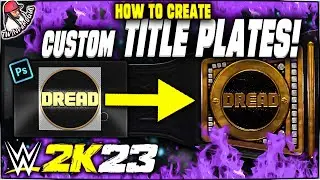 How to Make Custom Title Plates on WWE 2K23!