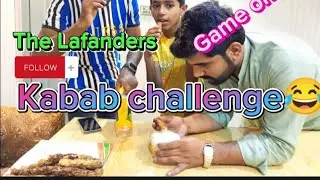 Flip bottel & Eat kabab challenge😂||The Lafanders challenge😂