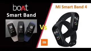 Boat Smart Band vs Mi Smart Band 4 - Comparison