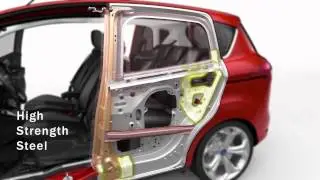 Ford B-Max integrated pillar design animation