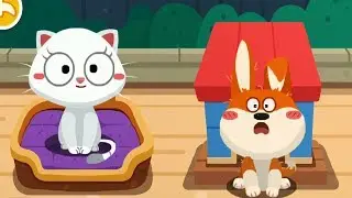 Baby Panda Cleaning Dog House Fun and Easy Way To Learn Cartoon Video in Hindi For Kids and Toddlers