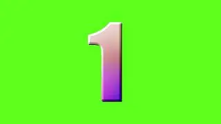 Count 3 2 1 green screen video