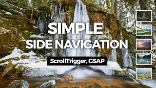 Simple Side Navigation Using ScrollTrigger plugin, GSAP