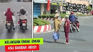 Emak-Emak Ghibah Di Jalan Raya..!! Deretan Kelakuan Barbar Emak-Emak Bikin Tepuk Jidat - Pt. 15