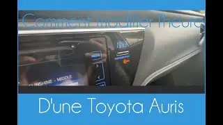 Comment changer l'heure dans une Toyota Auris