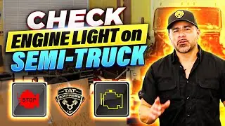 Check engine light on semi truck/check engine light flashing then stops/semi truck derated/stop eng.