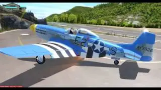 P-51D Mustang.  ICAO: (VNPL-VNLK) Lukla Nepal. (P3Dv4)