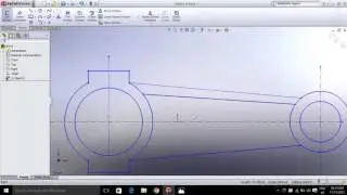 Connecting rod Model in solid work for ANSYS analysis