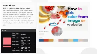 how to pick color from image or website