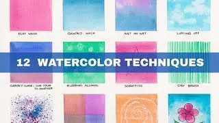 12 WATERCOLOR TECHNIQUES FOR BEGINNERS