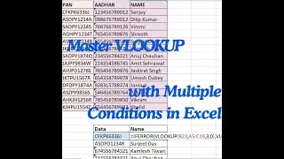 Master VLOOKUP with Multiple Conditions in Excel
