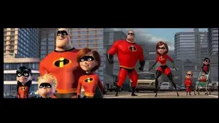 The Incredibles Ending and The Incredibles 2 Opening (HD)