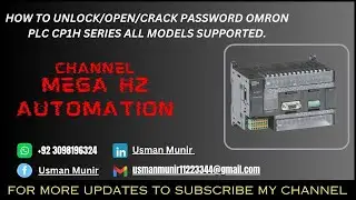 HOW TO UNLOCK OMRON CP1H/CP1L PLC PASSWORD | 