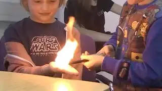 What happens when you set fire to flash cotton?