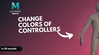 Rigging for beginners | Change Color of Controllers in Maya | 3DWKRAKEN