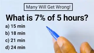 What is 7% of 5 hours? | Percent Word Problem Explained!