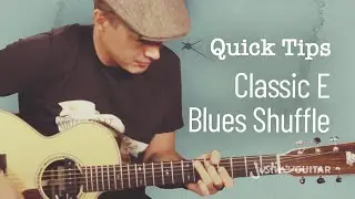 59 Second Guitar Lesson: Classic E Blues Shuffle (