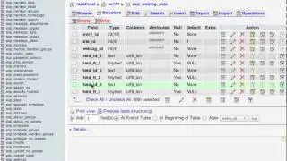 Changing FieldTypes using PHPMyAdmin