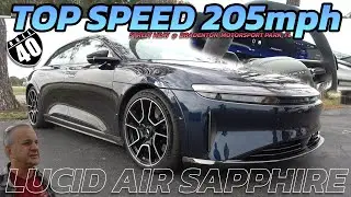 World's fastest Lucid Air Sapphire: street heat topspeed 205mph vs domestic & import - Interview
