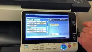 Konica Minolta 8 series - How to change paper type