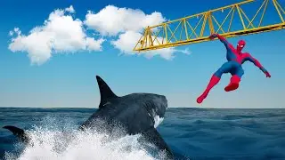 GTA 5 Spiderman Funny Ragdolls Jumps&Fails vol.8 (Euphoria Physics)
